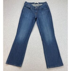 Levis Jeans Womens 8M Blue Cotton Blend Stretch 529 Curvy Boot Low Rise